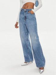 Hugo Jeansy Leni_B 50513731 Niebieski Relaxed Fit. Niebieskie jeansy Hugo, bez wzorów, z bawełny. Za 599.99 zł.