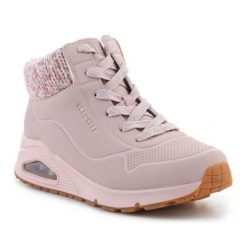 Buty Sportowe Skechers Uno Gen1 Darling Daze 310566L-BLSH różowe. Czerwone buty treningowe bez wzorów, z gumy, bez zapięcia. Za 394.65 zł.