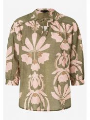More & More Bluzka w kolorze oliwkowo-jasnoróżowym rozmiar: 38. Brązowe bluzki More & More, bez wzorów, z bawełny, bez kołnierzyka, bez ramiączek. Za 127.05 zł.