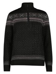 CMP Sweter w kolorze czarnym rozmiar: 42. Czarne swetry CMP, bez wzorów, bez ramiączek. Za 229.95 zł.