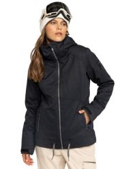 Kurtka do sportów zimowych damska MEADE. Czarne kurtki narciarskie Roxy, s, bez wzorów, z poliesteru, bez kaptura, narciarskie. Za 809.99 zł.