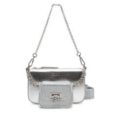Torebka Steve Madden. Szare kopertówki Steve Madden, bez wzorów, bez dodatków. Za 279.99 zł.