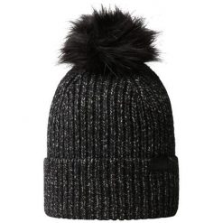 Czapka zimowa turystyczna unisex The North Face Airspun Pom Beanie. Czarne czapki zimowe The North Face, bez wzorów, sportowe. Za 126.50 zł.