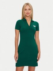 Reebok Sukienka codzienna Cl Ae V Polo Dress 100076246 Zielony Regular Fit. Zielone sukienki Reebok, na co dzień, xs, bez wzorów, z bawełny, bez kołnierzyka, bez ramiączek, proste. Za 179.99 zł.