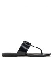 Calvin Klein Jeans Japonki Flat Sandal Slide Toepost Mg Met YW0YW01342 Czarny. Czarne japonki Calvin Klein Jeans, bez wzorów, z jeansu. Za 219.99 zł.