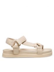 JENNY Sandały STACY WS6099-02 Beżowy. Brązowe sandały Jenny, bez wzorów, z syntetyku, bez obcasa, na płaskiej podeszwie, bez zapięcia. Za 119.99 zł.