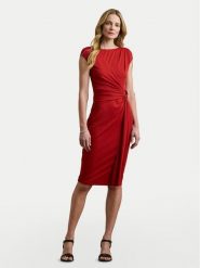 LAUREN RALPH LAUREN Sukienka koktajlowa 200973601002 Czerwony Slim Fit. Czerwone sukienki Lauren Ralph Lauren, bez wzorów, z syntetyku, wizytowe, bez kołnierzyka, bez ramiączek. Za 759.99 zł.