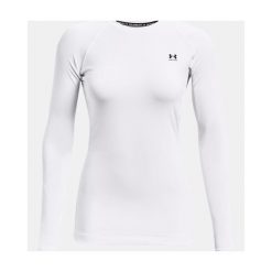Bluza damska Under Armour ColdGear Authentics Crew. Białe bluzy Under Armour, l, bez wzorów, z materiału, bez kaptura, na fitness i siłownię. Za 262.81 zł.
