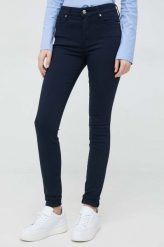 Tommy Hilfiger jeansy Harlem damskie high waist. Niebieskie jeansy Tommy Hilfiger, bez wzorów, z jeansu, z podwyższonym stanem. Za 449.99 zł.