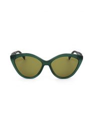 Longchamp Damskie okulary przeciwsłoneczne w kolorze zielonym rozmiar: 56. Zielone okulary przeciwsłoneczne Longchamp, bez wzorów, z tworzywa sztucznego, szklane. Za 239.95 zł.