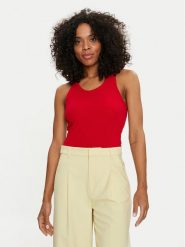 Pieces Top Anibi 17150269 Czerwony Regular Fit. Czerwone topy Pieces, l, bez wzorów, z wiskozy, bez kołnierzyka, bez ramiączek. Za 169.99 zł.