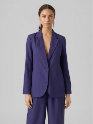 Vero Moda Marynarka 10293206 Granatowy Loose Fit. Niebieskie marynarki i żakiety Vero Moda, s, bez wzorów, z syntetyku, bez ramiączek. Za 259.99 zł.