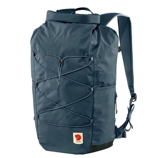 Plecak miejski High Coast Rolltop 26. Niebieskie plecaki Fjällräven, bez wzorów, bez dodatków. Za 463.85 zł.