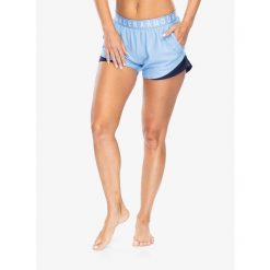 Spodenki treningowe damskie Under Armour Play Up Shorts 3.0. Niebieskie szorty sportowe Under Armour, bez wzorów, na fitness i siłownię. Za 104.99 zł.