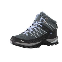 Damskie buty trekkingowe CMP Rigel Waterproof. Szare buty trekkingowe CMP, z materiału, bez zapięcia. W wyprzedaży za 369.99 zł.