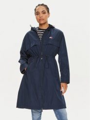 Tommy Jeans Parka Chicago DW0DW18305 Granatowy Regular Fit. Niebieskie płaszcze Tommy Jeans, xl, bez wzorów, z jeansu, bez kaptura. Za 469.99 zł.