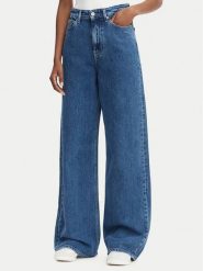 Tommy Jeans Jeansy DW0DW23069 Niebieski Wide Leg. Niebieskie jeansy Tommy Jeans, bez wzorów, z bawełny. Za 409.99 zł.