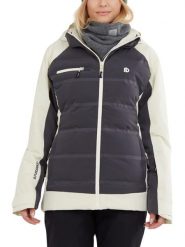 Damska kurtka narciarska Fundango Medina Padded. Białe kurtki narciarskie FUNDANGO, na zimę, m, bez wzorów, z materiału, bez kaptura, narciarskie. Za 399.00 zł.