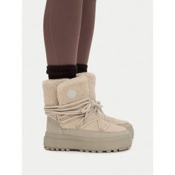 Śniegowce MEXX. Brązowe śniegowce Mexx, bez wzorów, bez zapięcia. Za 329.99 zł.
