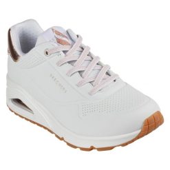Kapcie SKECHERS SHIMMER AWAY Biały. Białe kapcie Skechers, bez wzorów, z materiału. Za 404.67 zł.