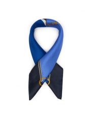 LAUREN RALPH LAUREN Chusta jedwabna Colour-Blocked Anchor-Crest 454P09785003 Niebieski. Niebieskie chusty Lauren Ralph Lauren, bez wzorów, z jedwabiu. Za 519.99 zł.