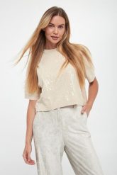 Sweter damski z cekinami Depend MARELLA SPORT. Swetry Marella Sport, s, bez wzorów, sportowe, bez ramiączek. Za 999.00 zł.