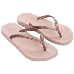 Japonki Ipanema Anatomica Tan Fem 81030 AG184 różowe. Czerwone japonki bez wzorów, z materiału. Za 121.24 zł.