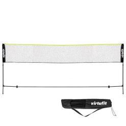 Siatka do badmintona i tenisa - 510 cm - torba w komplecie. Czarne torby sportowe VIRTUFIT, bez wzorów, z materiału. Za 253.00 zł.