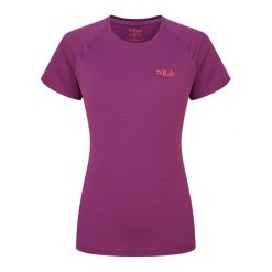 Koszulka sportowa damska Rab Women's Sonic Tee z krótkim rękawem. Zielone t-shirty sportowe RAB, l, bez wzorów, bez ramiączek. Za 149.99 zł.