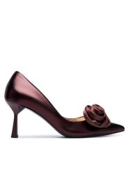 HÖGL Szpilki Rose Pumps 2-107021-48000 Bordowy. Czerwone szpilki Högl, bez wzorów, ze skóry, bez obcasa, na szpilce, bez zapięcia. Za 1,049.00 zł.