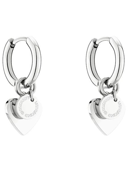 Liebeskind Kolczyki-kreole z zawieszkami rozmiar: onesize. Szare kolczyki Liebeskind, ze stali. Za 118.84 zł.