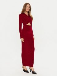 BARDOT Sukienka wieczorowa Reno 58742DB Czerwony Slim Fit. Czerwone sukienki Bardot, xl, bez wzorów, z syntetyku, wizytowe, bez kołnierzyka, bez ramiączek. Za 349.99 zł.