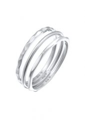 Elli Damski Basic Stacking zestaw 3 częściowy w srebrze 925 Sterling Silver Pierścionki 1 ct. Szare pierścionki Elli, srebrne. Za 283.89 zł.