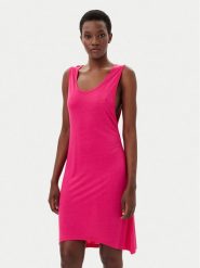 HUGO Sukienka letnia Beach 50540333 Różowy Relaxed Fit. Czerwone sukienki Hugo, m, bez wzorów, z wiskozy, bez kołnierzyka, bez ramiączek. Za 219.99 zł.