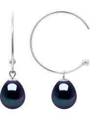 Pearline Srebrne kolczyki-kreole z perłami rozmiar: onesize. Niebieskie kolczyki Pearline, z perłą, srebrne. Za 173.99 zł.