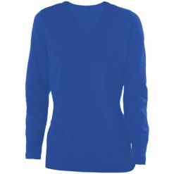 Sweter damski Kariban Col V. Niebieskie swetry KARIBAN, xl, bez wzorów, z bawełny, bez ramiączek. Za 230.00 zł.