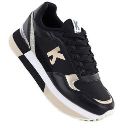 Skórzane półbuty damskie sportowe czarne Kobbo 100102. Czarne półbuty wsuwane Kobbo, bez wzorów, ze skóry, sportowe, bez obcasa. Za 219.99 zł.