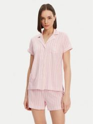 LAUREN RALPH LAUREN Piżama ILN12421 Różowy Regular Fit. Czerwone piżamy Lauren Ralph Lauren, s, bez wzorów, z bawełny, bez kołnierzyka, bez ramiączek. Za 259.99 zł.