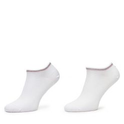 Skarpety krótkie Tommy Hilfiger. Białe skarpetki Tommy Hilfiger, bez wzorów. Za 59.99 zł.
