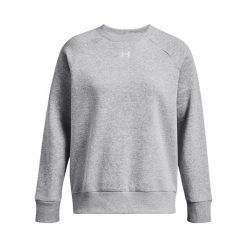 Bluza damska Under Armour Rival Fleece Crew. Białe bluzy Under Armour, bez wzorów, bez ramiączek, bez kaptura. Za 258.50 zł.