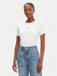 BOSS T-Shirt C_Elogo_5 50547547 Biały Slim Fit. Białe t-shirty Boss, xl, bez wzorów, z bawełny, bez kołnierzyka, bez ramiączek. Za 239.99 zł.