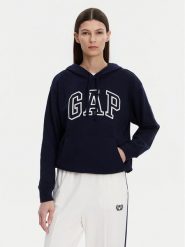 Gap Bluza 870537-05 Granatowy Relaxed Fit. Niebieskie bluzy GAP, xs, bez wzorów, z bawełny, bez kaptura. Za 169.99 zł.