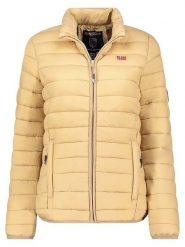 Geographical Norway Kurtka pikowana "Atika" w kolorze żółtym rozmiar: XL. Żółte kurtki Geographical Norway, xl, z aplikacjami, bez kaptura. Za 125.85 zł.