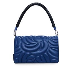 Torebka Desigual. Niebieskie torebki klasyczne Desigual, bez wzorów, klasyczne, bez dodatków. Za 169.99 zł.