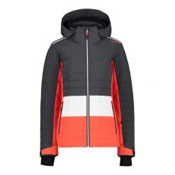 Damska kurtka narciarska softshell CMP. Czarne kurtki narciarskie CMP, na zimę, bez wzorów, z softshellu, bez kaptura, narciarskie. Za 733.90 zł.