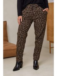 Curvy Lady Spodnie w kolorze ciemnobrązowym rozmiar: 40/42. Brązowe spodnie materiałowe Curvy Lady, bez wzorów, z bawełny, klasyczne, z standardowym stanem. Za 140.86 zł.