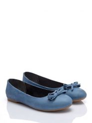 Lizza Shoes Skórzane baleriny w kolorze niebieskim rozmiar: 40. Niebieskie baleriny Lizza Shoes, bez wzorów, ze skóry, bez obcasa, bez zapięcia. Za 133.60 zł.