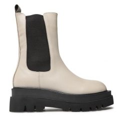 Botki GINO ROSSI. Brązowe botki Gino Rossi, bez wzorów, bez obcasa, na płaskiej podeszwie, bez zapięcia. Za 399.99 zł.