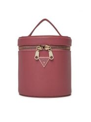 Guess Kosmetyczka PW7466 P4364 Różowy. Czerwone torebki klasyczne Guess, z aplikacjami, ze skóry, bez dodatków. Za 249.99 zł.