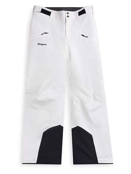 Bergans Spodnie narciarskie "Oppdal" w kolorze biało-czarnym rozmiar: L. Białe spodnie dresowe Bergans, bez wzorów. Za 808.81 zł.